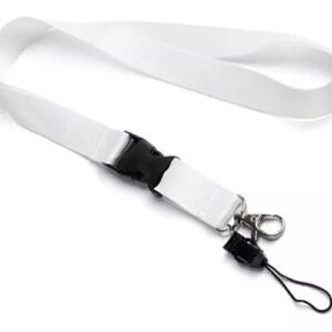 Lanyard personalizable blanco